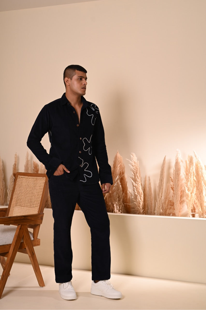 Navy Blue Corduroy Set