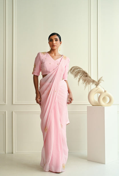 Baby Pink Saree