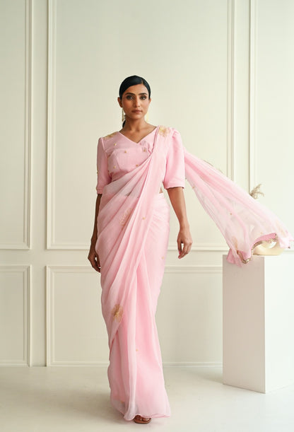 Baby Pink Saree