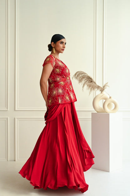 Drape Skirt Saree