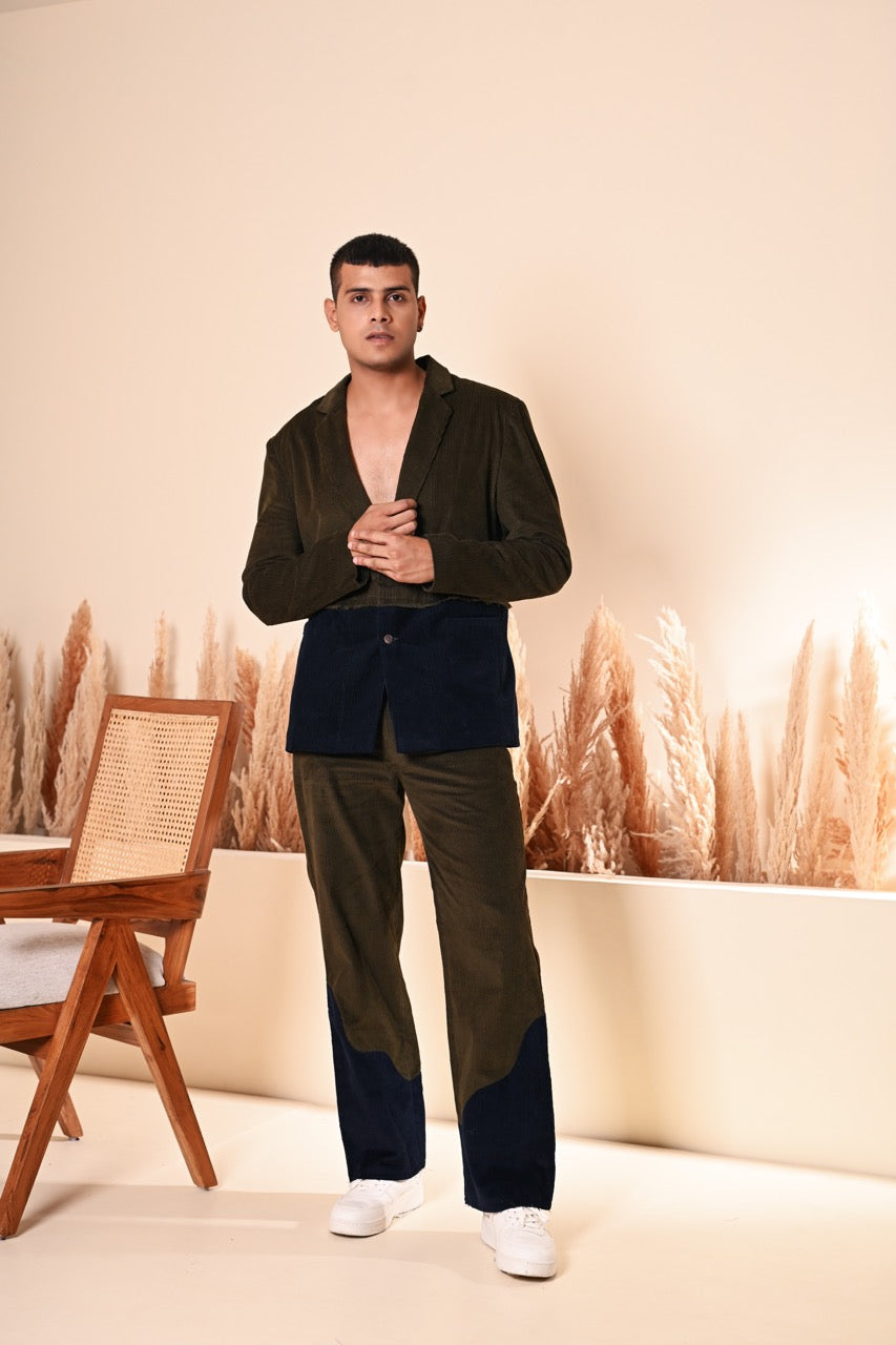 Versatile Corduroy Blazer Set