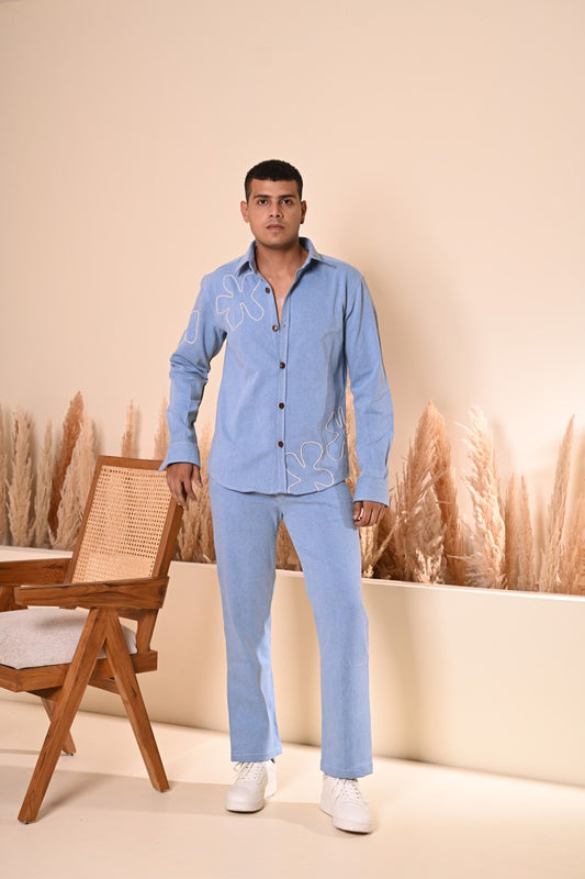 Blue Corduroy Set