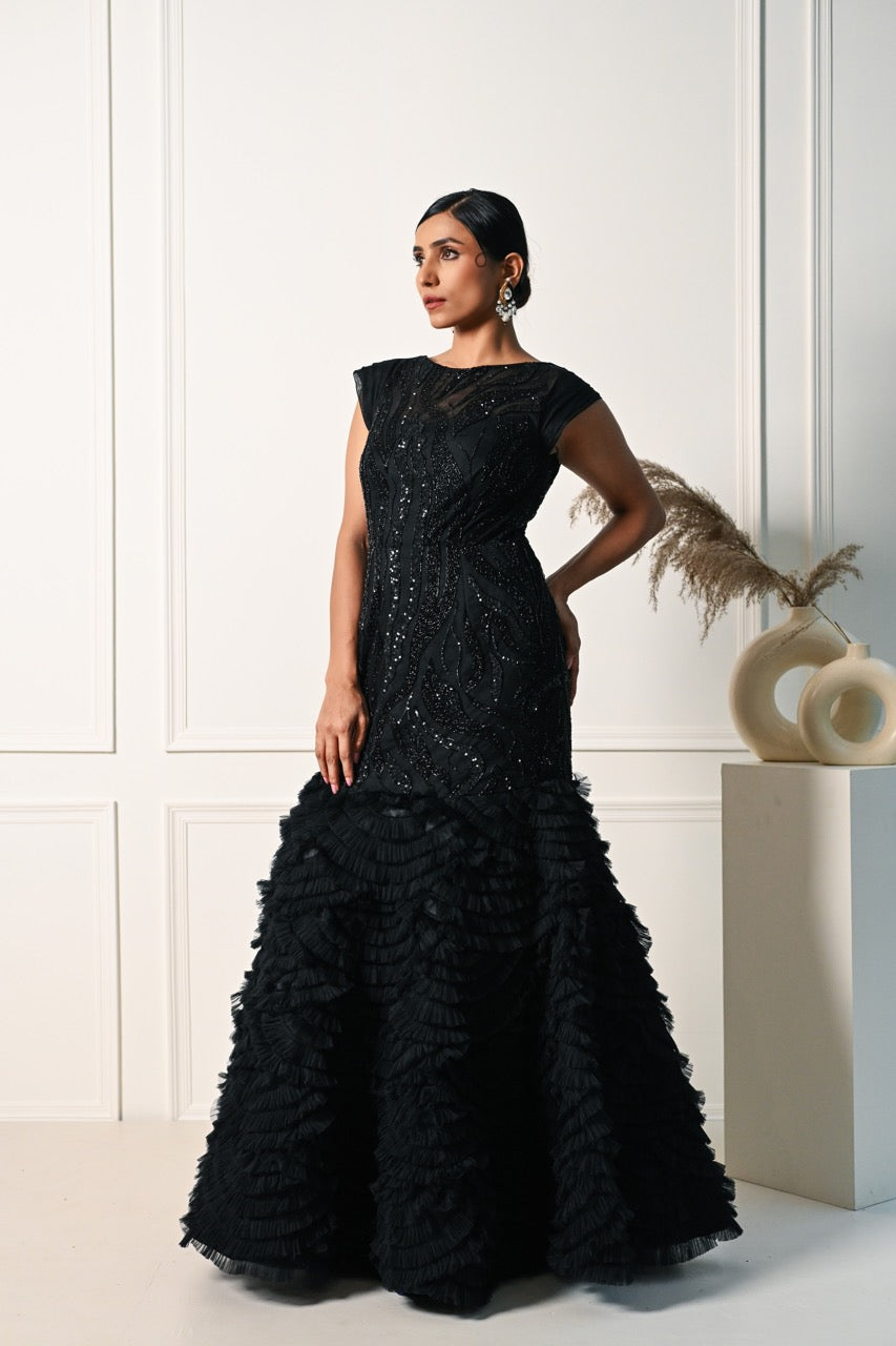 Black Cocktail Gown