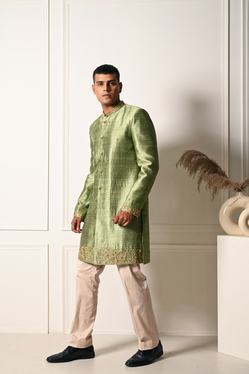 Sage Green Sherwani