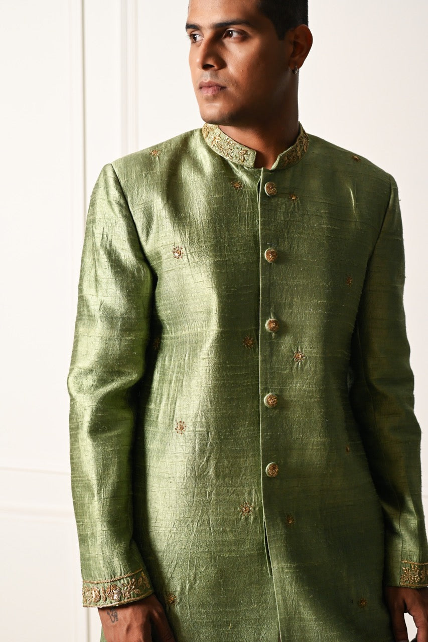 Sage Green Sherwani