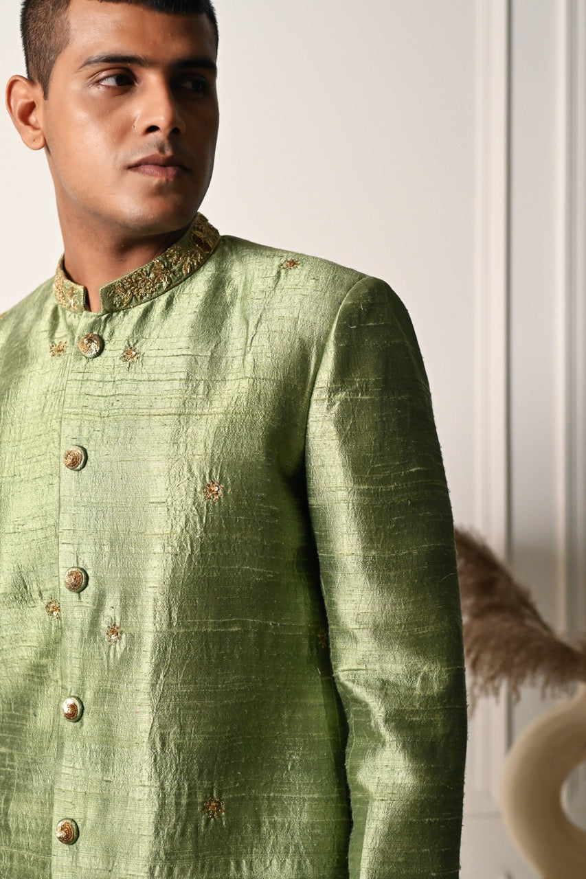 Sage Green Sherwani