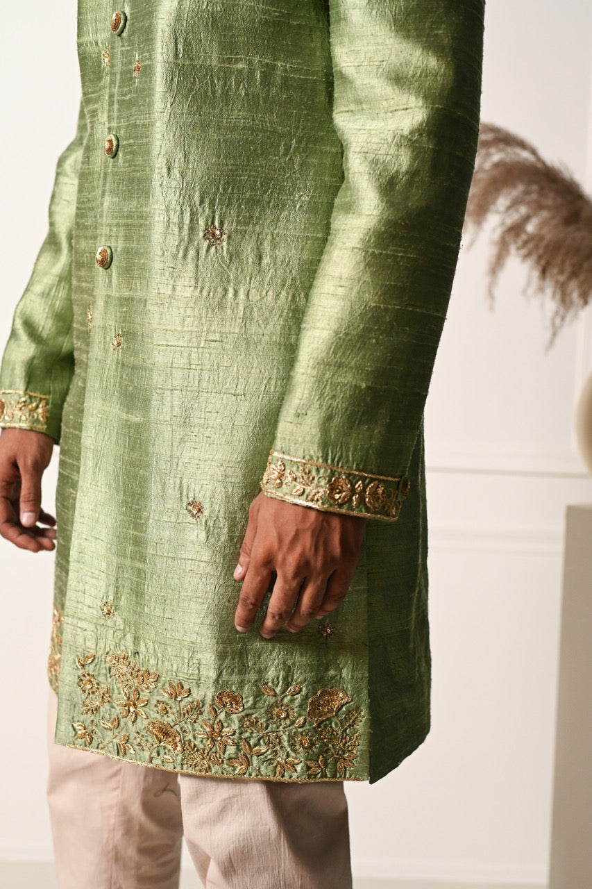 Sage Green Sherwani