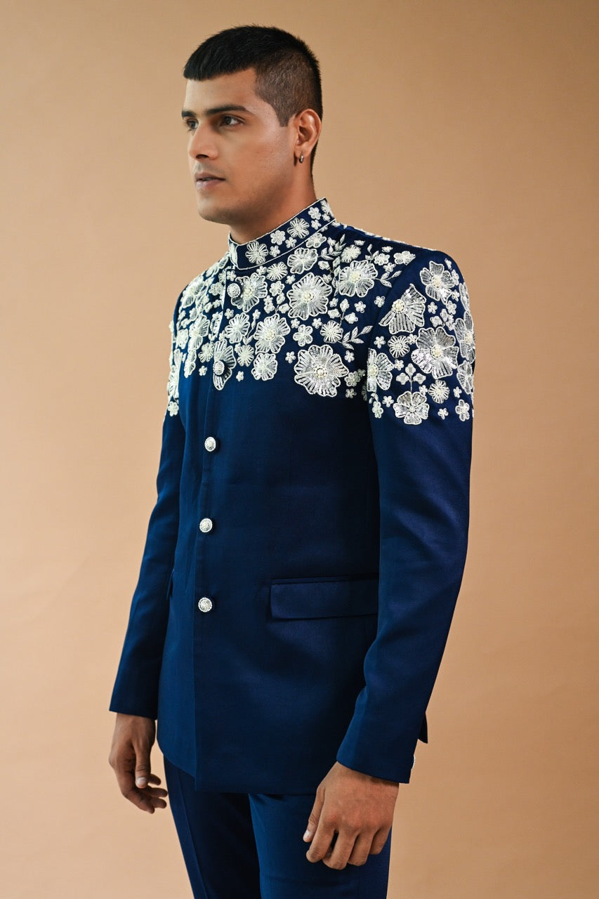 Floral Embroidered Bandhgala