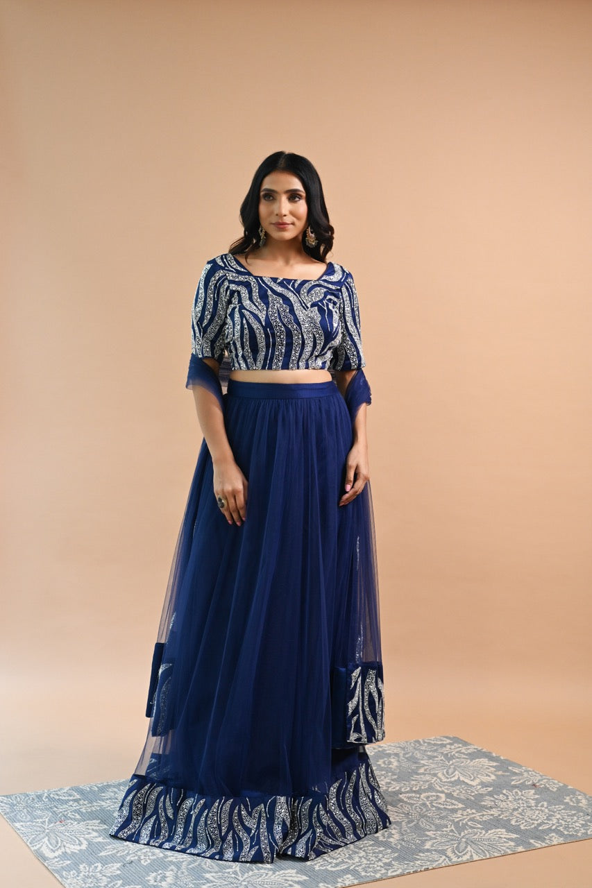 Exquisite Blue Lehenga