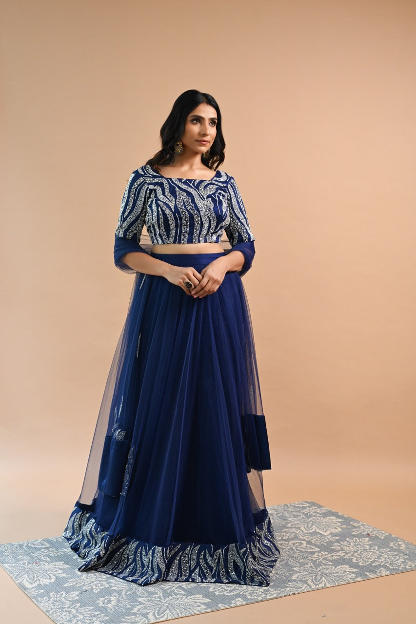 Exquisite Blue Lehenga