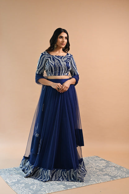 Exquisite Blue Lehenga