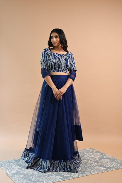 Exquisite Blue Lehenga