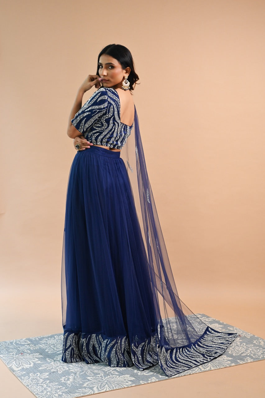 Exquisite Blue Lehenga