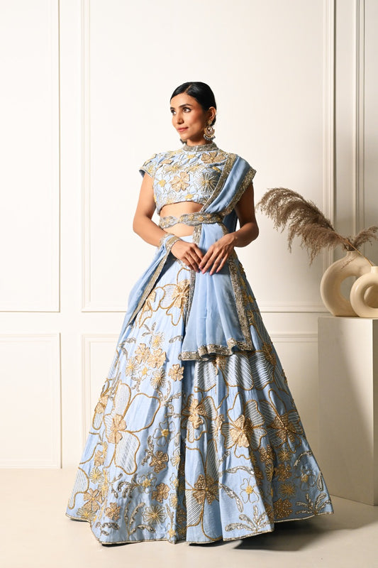 Sky Blue Lehenga