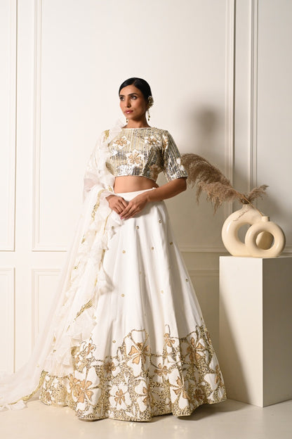 Classic White Lehenga