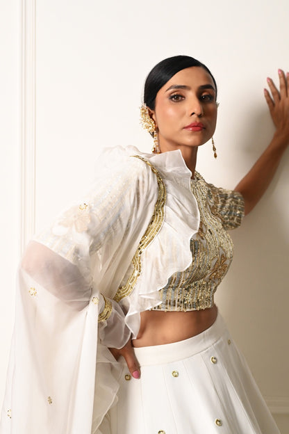 Classic White Lehenga