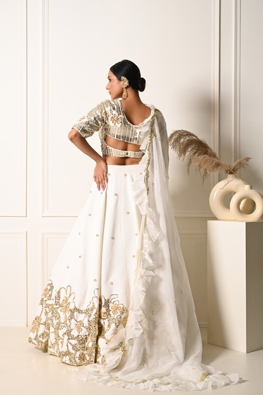 Classic White Lehenga